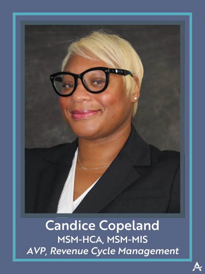 Candice Copeland (1) Candice Copeland is Acenda's AVP of Revenue Cycle Management.