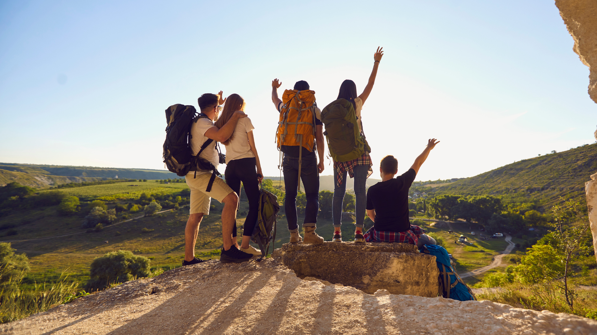 Boost your mood with movement by participating in a hike with friends, combining movement, mental wellness, and social activity.