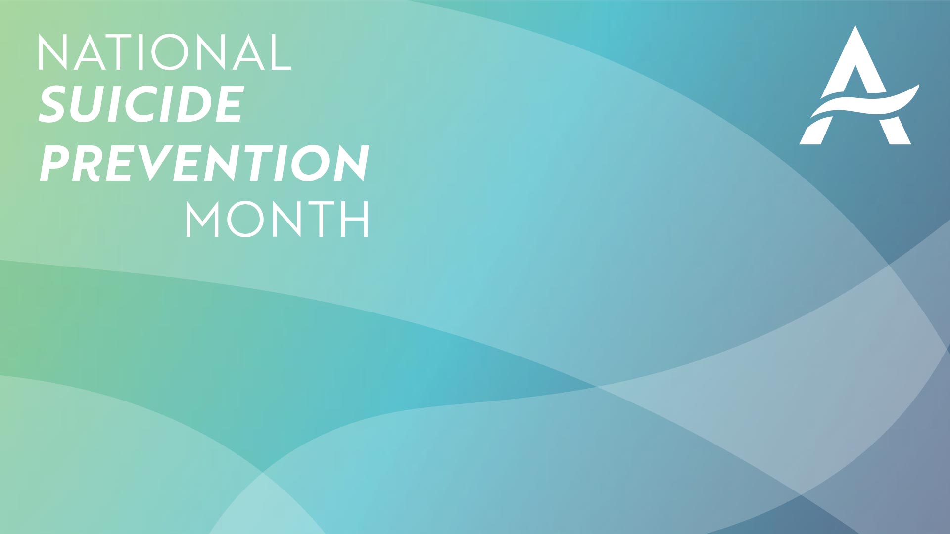 digital background september national suicide prevention month