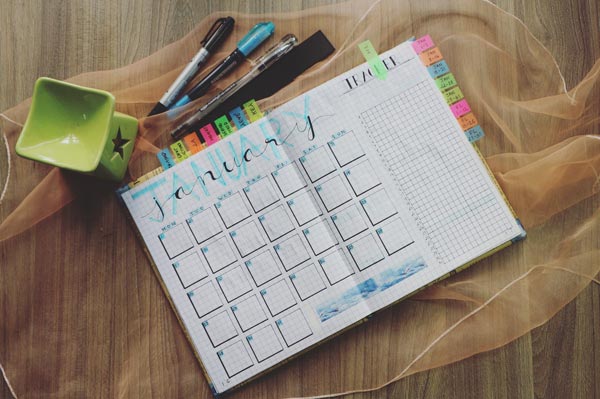 january schedule planner get a balanced life month