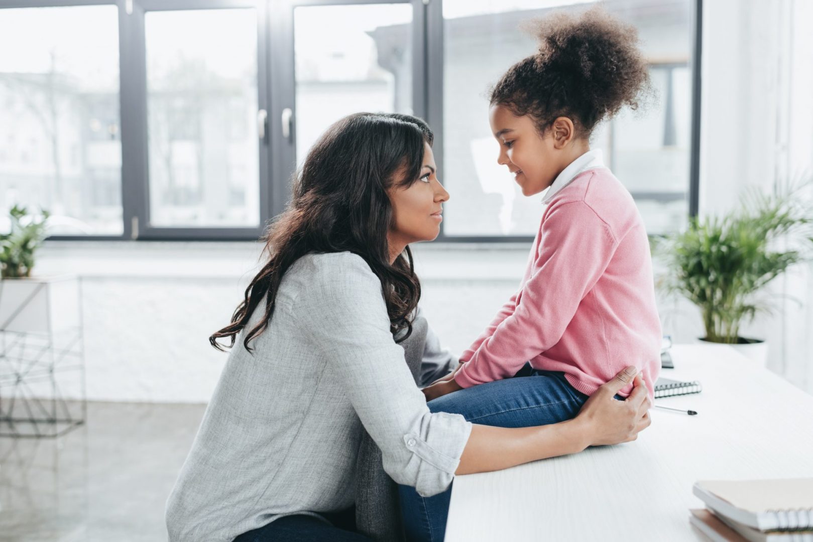 mother and daughter mental health dialogue