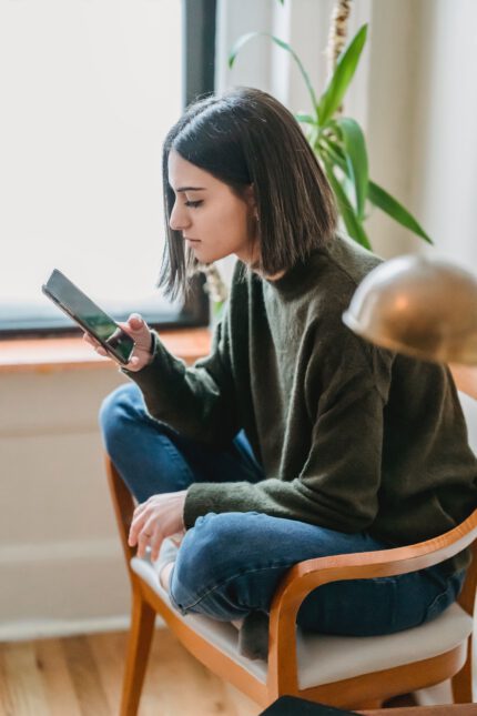 Woman on phone