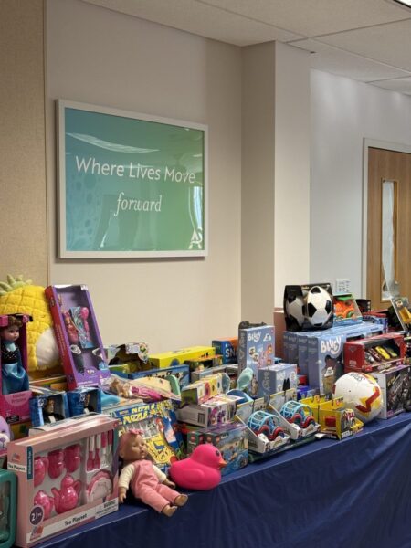 A picture of some of the donated toys from our supporters.